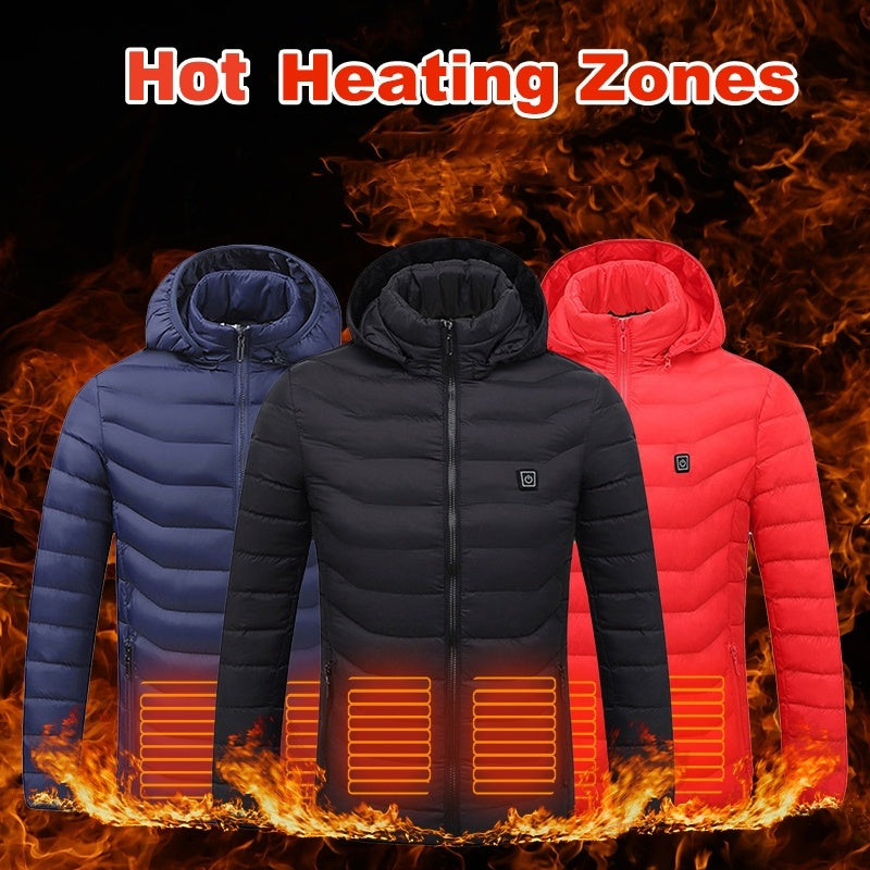 New Heated Jacket, USB Charging For Men