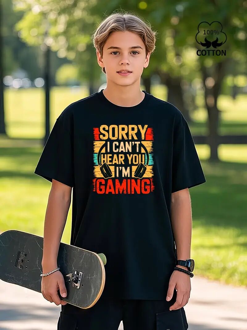 Sorry I Can't Hear You I'm Gaming T Shirt Mens